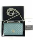 Клатч Сhan**l Chevron Trendy CC WOC Tiffany Blue